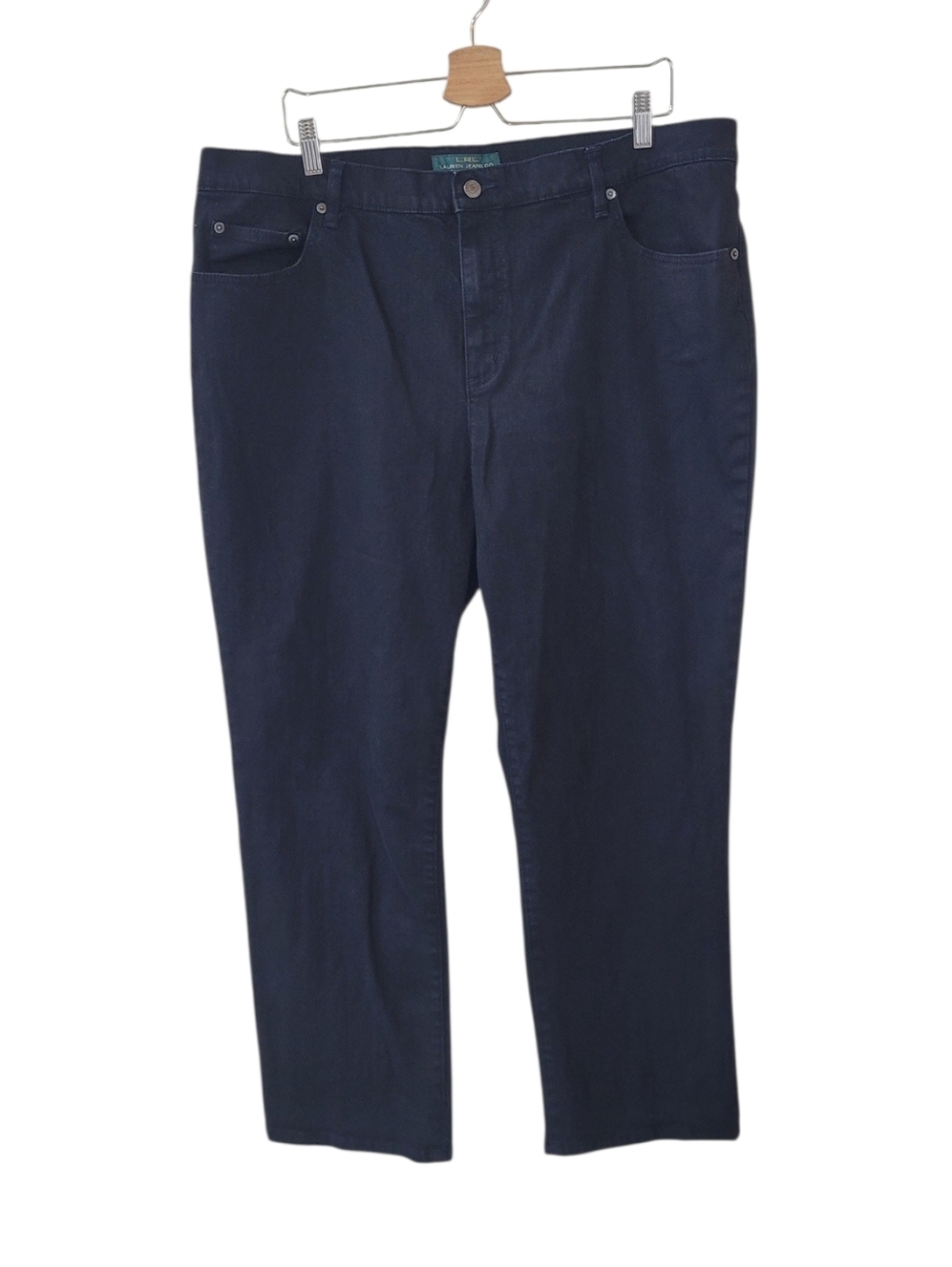 LAUREN RALPH LAUREN Black Classic Straight Denim Jeans Size 20W